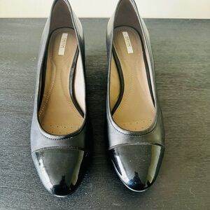 Women’s wedge leather shoes